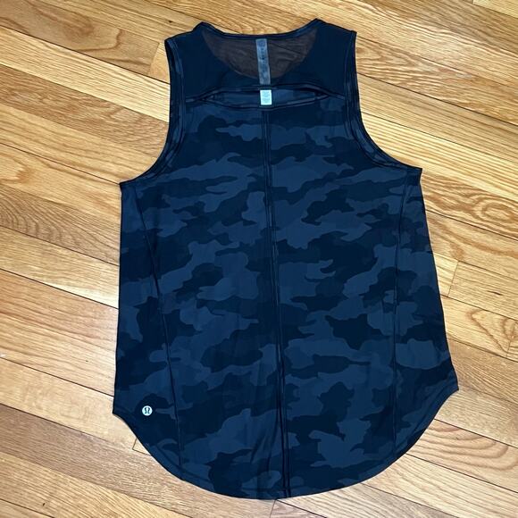 Lululemon Sculpt Tank Heritage 365 Camo Deep Coal Multi / Black Size 6 - Picture 5 of 5